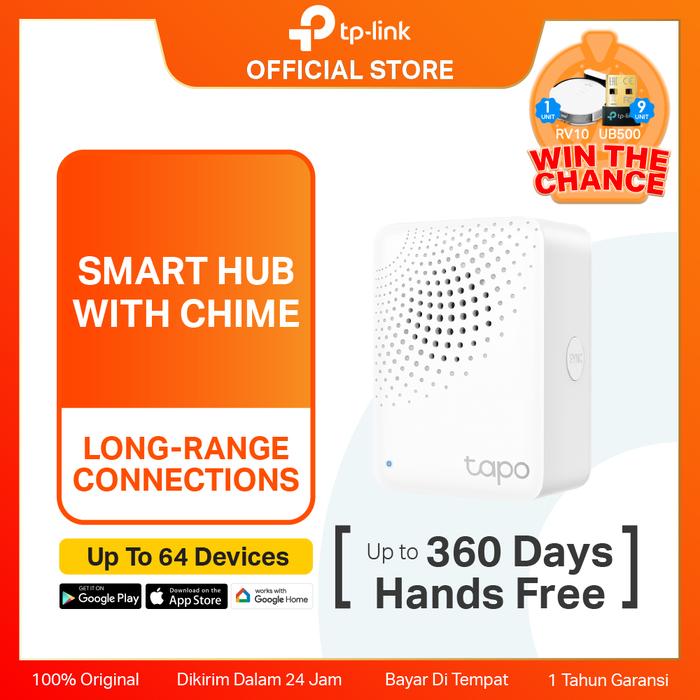 3fe889b31e3c4f2f9a4b77b16d4d3a7b.jpeg TP-LINK Tapo H100 Smart Hub with Chime smart control smart alarm smart doorbell smart loT hub Sensor - Image 1