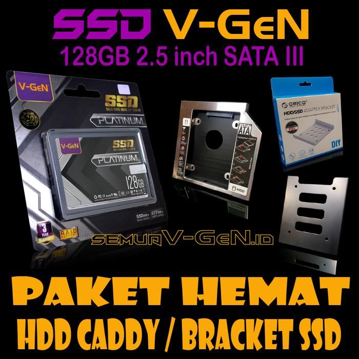 43b07af2-700a-4608-8f03-50be4839d00d.jpg PAKET HEMAT SSD 120GB V-GeN + HDD Caddy 12.7 mm / 9.5 mm | DVD to HDD - Image 1