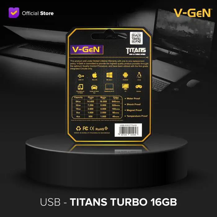 USB Flash Disk 3.0 up to 153MB/s Titans 16 GB V-GeN - Image 3