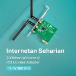 TP-LINK TL-WN881ND | 300Mbps WIFI Adapter N Card | PCI Express Adapter | WPS | Desktop PC Laptop - Image 2