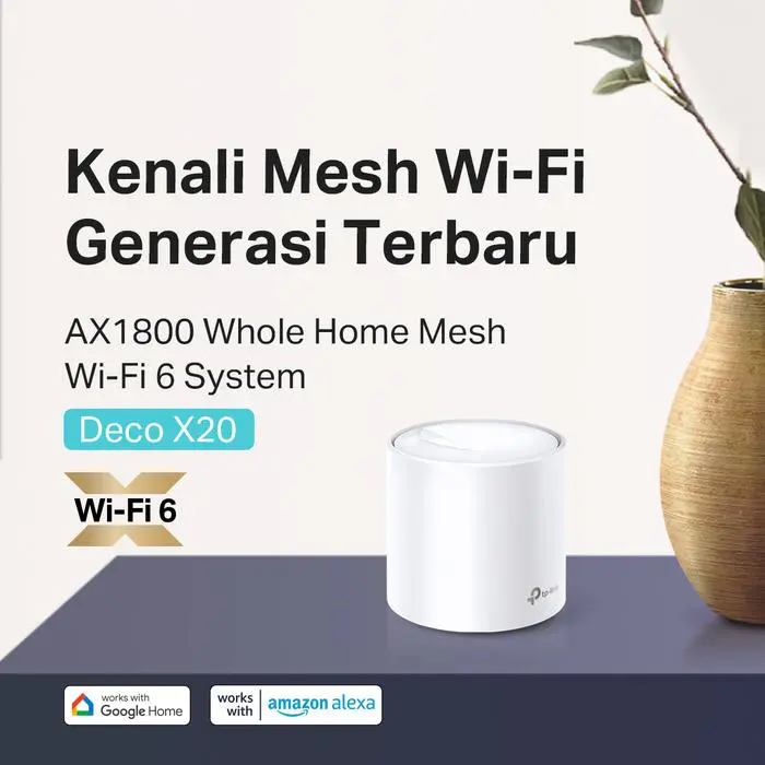 TP-Link Deco X20 | AX1800 Mesh WiFi 6 System | Dual Band | Gigabit | AI-Driven | Seamless Roaming - Image 2