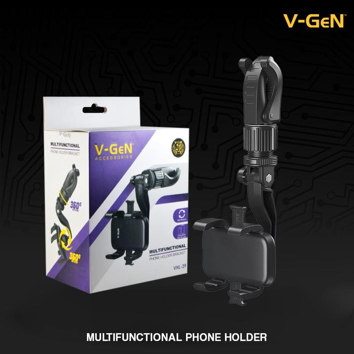 4e7566188b6d44f0b2a466e549f20fa2.jpeg V-GeN Multifunctional Car Phone Bracket Holder HP Mobil VGEN - Image 1