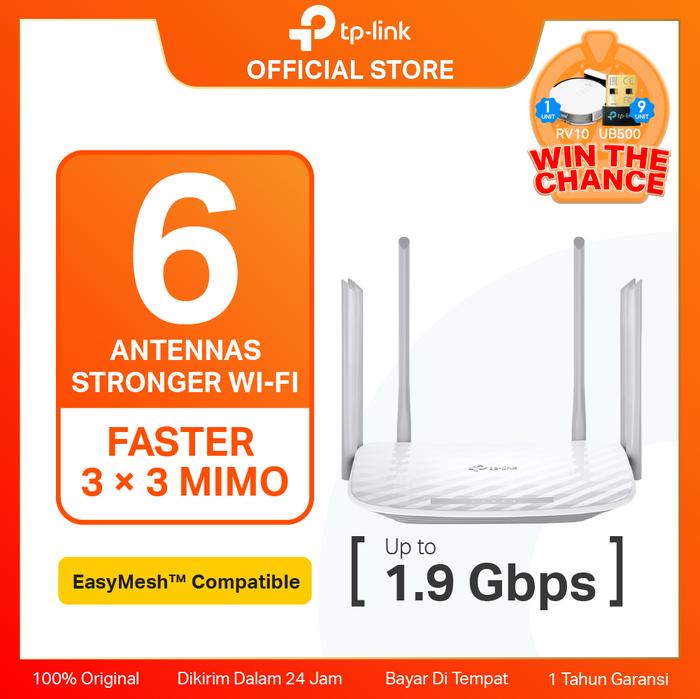 4f54575afc3d4f7ebc0637b892caffd5.jpeg TP-Link Archer C86 | AC1900 WiFi 5 Router | Dual Band 2.4Ghz 5 Ghz | Gigabit | Mesh | Guest WiFi - Image 1