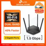 Mercusys MR60X AX1500 Dual-Band Wi-Fi 6 Router Smart Connect OFDMA MUMIMO Beamforming WPA3 Security TP-Link TPLINK TP LINK Device