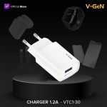 V-GeN Adaptor Charger VTC1-30 1.2A Travel Charger VGEN - Image 3