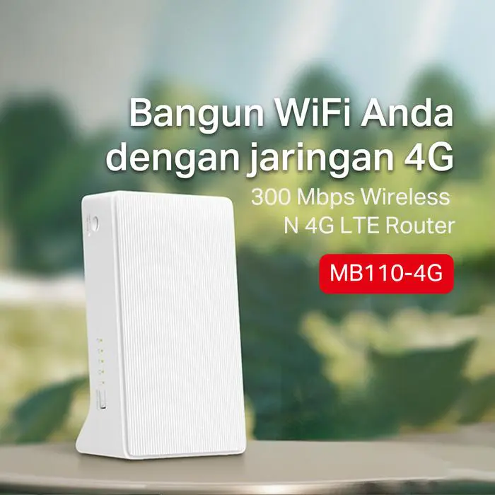 TP-Link | Mercusys MB110-4G | 4G LTE Router | 300 Mbps Wireless N Modem | Sim Card | All Operator | Unlock - Image 3