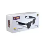 V-GeN Smart Wireless Audio Glasses UV Protection Kacamata Pintar Warna Hitam VSG1-01 Bluetooth Lensa