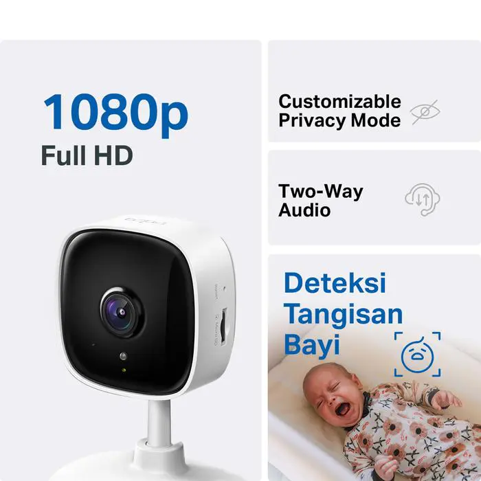 TP-Link Tapo TC60 | 1080P Kamera CCTV | IP WiFi Camera | 2MP HD | Indoor | SD | Night Vision Smart - Image 3