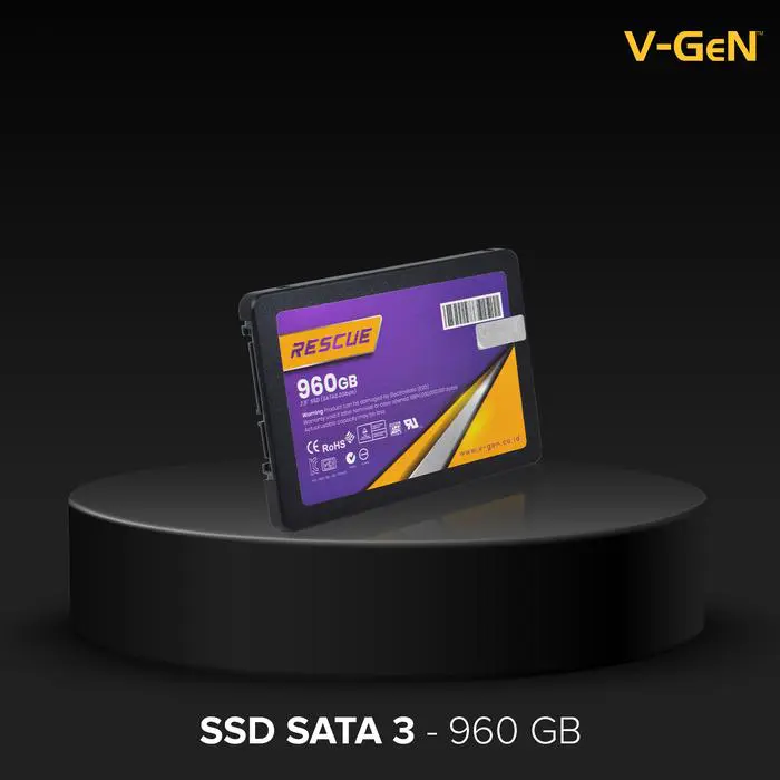 SSD 960GB SATA3 RESCUE V-GEN Solid State Drive SATA III 960 GB VGEN Pengganti HDD Laptop / PC Disk - Image 2