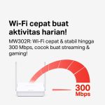 Mercusys MW302R | 300Mbps Multi-Mode WiFi Router | Extender | Access Point | IPTV | WISP - Image 3