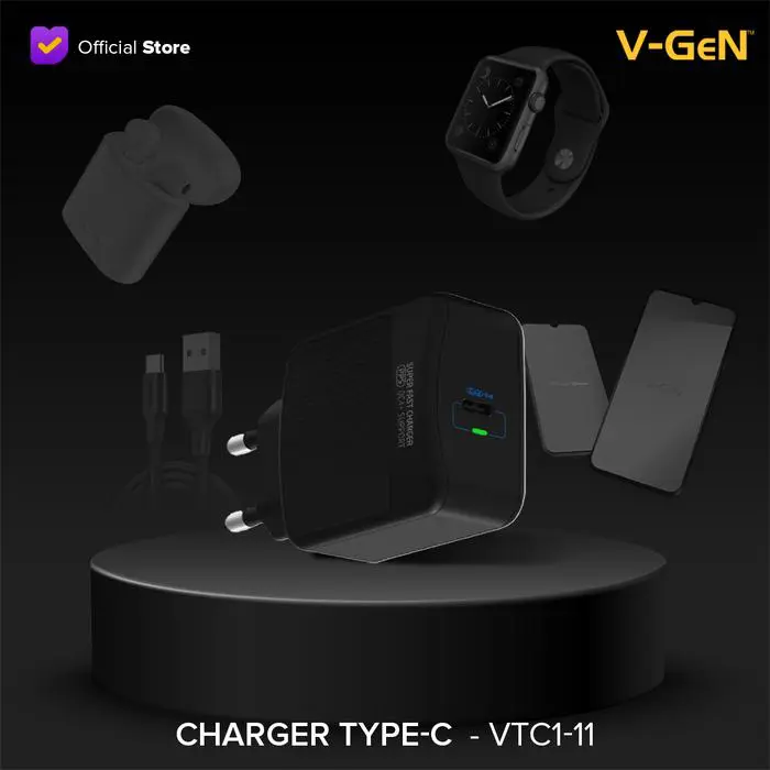 V-GEN Travel Charger 1 PD USB Type-C Port VTC1-11 - Image 2