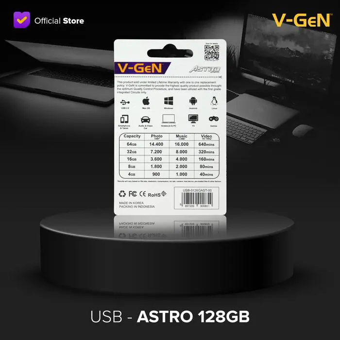 V-GeN USB Flashdisk 128GB ASTRO Flash Disk 128 GB VGEN Drive Original - Image 3