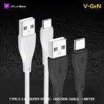 V-GeN Kabel Data USB Type C VGC-12 Fast Charging QC3.0 1 Meter 2pcs