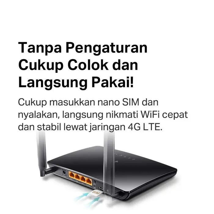 TP-Link TL-MR6400 | 4G LTE Router | 300 Mbps Wireless N Modem | Sim Card | All Operator | 4 Port LAN - Image 4