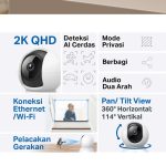TP-Link Tapo C220 4MP/2K Pan/Tilt AI CCTV WIFI & Wireless IP Camera with Smart AI Detection & Notifications Kamera - Image 3