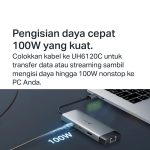 TP-Link UH6120C USB Hub Type C 6 in 1 USB3.0 to 5Gbps Ethernet LAN Internet Plug&Play UHD HDMI Fast Charging Card Computer - Image 4