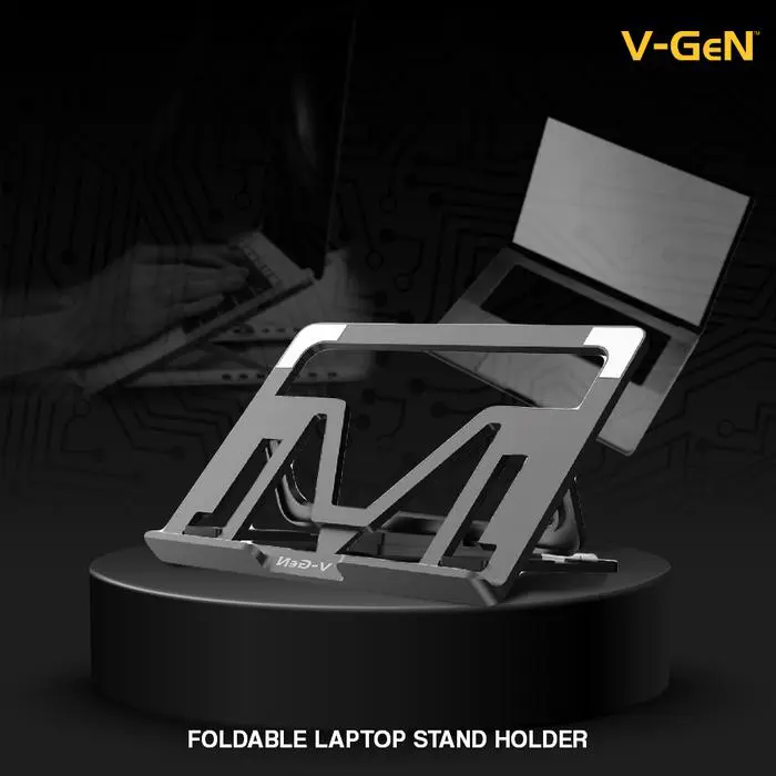 V-Gen Foldable Slim Portable Notebook Tablet Stand V-GeN VHL-21 Holder - Image 2