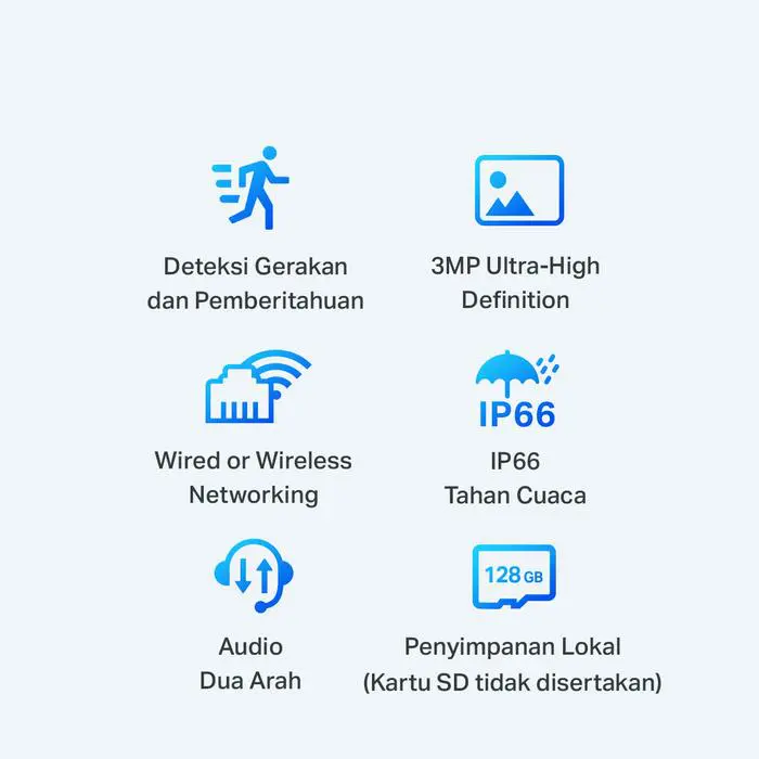TP-Link Tapo C310 | 3MP Outdoor Wi-Fi Camera | 2K CCTV IP Kamera | IP66 Tahan Hujan | Remote Hp Wifi - Image 4