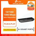 TP-Link TL-SG1008D | 8 Port Gigabit Switch | Desktop Ethernet Hub | Plug & Play | Auto Negotiation
