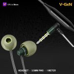 V-GeN Earphone Super Mini Size L Shape EPW-01 Wired VGEN - Image 2