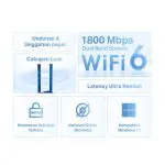 TP-Link Archer TX20U Plus | AX1800 High Gain WiFi 6 Adapter | USB 3.0 | Dual Band | Dongle WiFi | PC MAC Laptop - Image 3