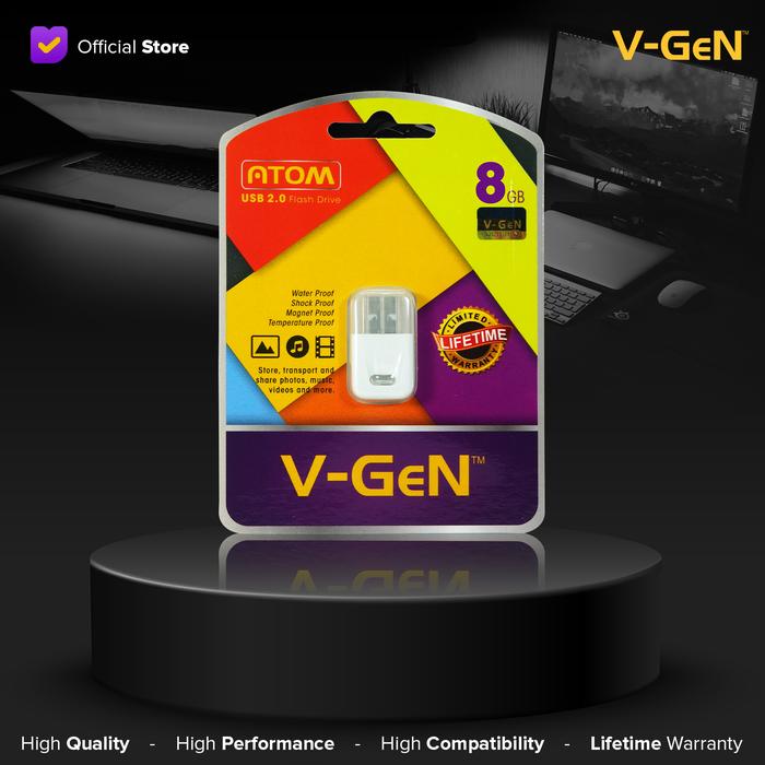 78a1283769e041b6851b215292676727.jpeg V-GeN USB Flashdisk 8GB ATOM Water Proof Otg - Image 1