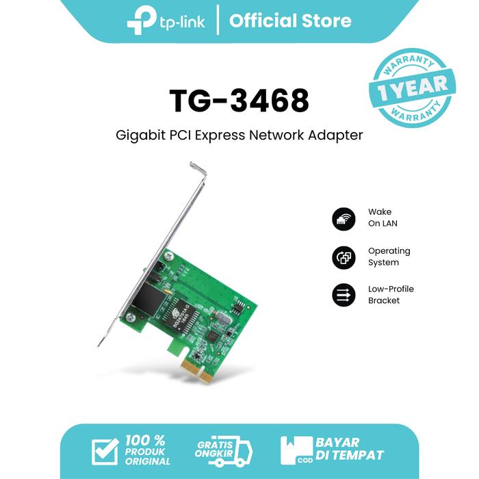 78fdc002-ca5f-492a-9e18-b6763d8fcd6e.jpg TP-Link TG-3468 | Gigabit PCI Network Adapter |10/100/1000Mbps | Plug & Play | Nway Auto-Negotiation - Image 1