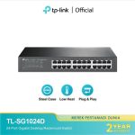 TP-Link TL-SG1024D Unmanaged Pure-Gigabit Switch 24-Port Gigabit Desktop / Rackmount Switch Kabel
