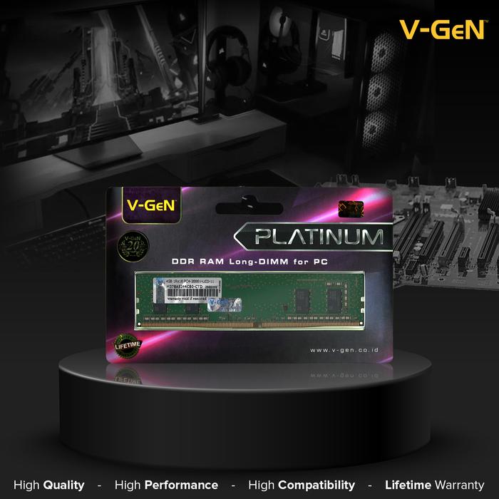 7d9c7dd455cc49ee874396f968b68f65.jpeg LONGDIMM DDR4 4GB PC-21300 (2666Mhz) PLATINUM V-GEN Laptop - Image 1