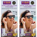 V-GeN Smart Wireless Audio Glasses UV Protection VSG1-01 V-GeN - Image 2