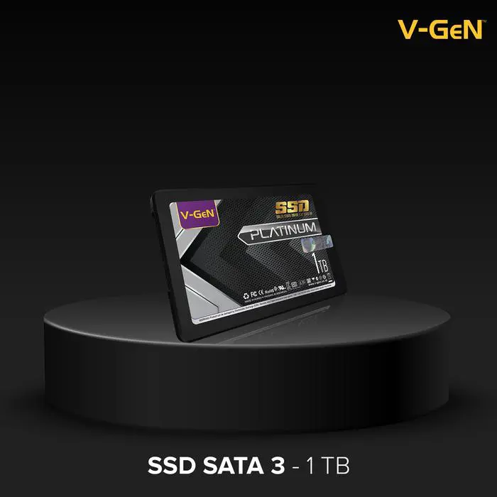 SSD SATA III 2.5 Inch 1TB PLATINUM V-GEN Solid State Drive SATA3 1 TB VGEN Pengganti HDD Laptop / PC Disk - Image 2