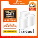TP-Link Deco X10 (1/2/3 Pack) AX1500 Dual Band Gigabit MU-MIMO Whole Home Mesh Wi-Fi 6 System Wireless Router Support IPv6, IPTV, WPA3, OFDMA, Parental Controls, QoS, 1024-QAM Works with a