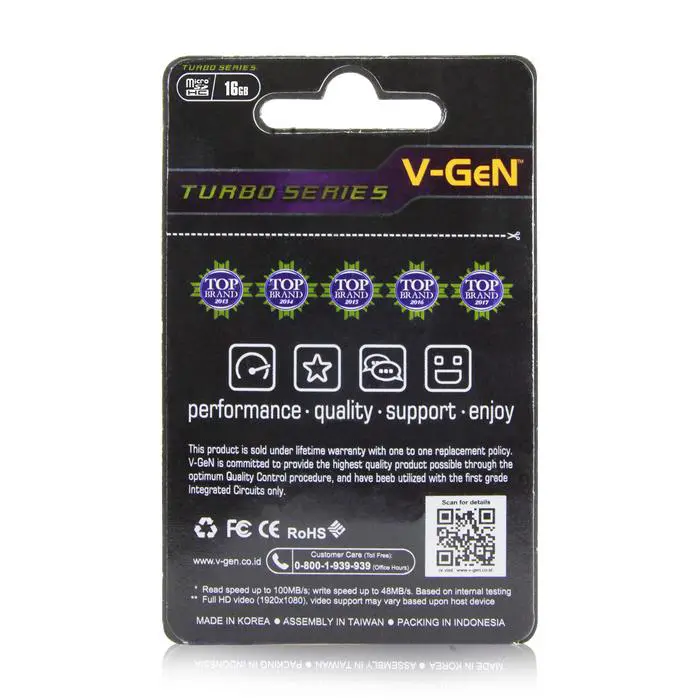 Micro SD Class 10 Turbo 16 GB 85 MB/s V-GeN (Non Adapter) - Image 5