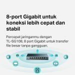 TP-Link TL-SG108 | 8-Port Gigabit Desktop Switch | Unmanaged Switch | Network Splitter | Plug & Play - Image 5