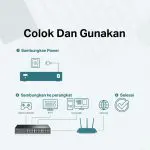 TP-Link TL-SF1024D | 24 Port Unmanaged Switch | 10/100Mbps Fast Ethernet | Auto MDI/MDIX | Desktop Kabel - Image 4