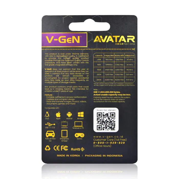 USB FLASHDISK 32GB AVATAR V-GEN Otg - Image 5