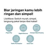 TP-Link LS108G | 8-Port Gigabit Switch | 10/100/1000Mbps | Desktop Switch | Unmanaged | Plug & Play - Image 3