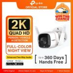 TP-Link Tapo TC65 |  Outdoor WiFi Camera | 2K | Smart IP CCTV  | Tahan Cuaca | AI Detection Kamera Wireless
