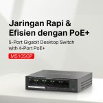 Mercusys MS105GP | 5 Port Gigabit Switch | 4 PoE+ Ports | Plug & Play | Long Range 250m | TP-Link - Image 2