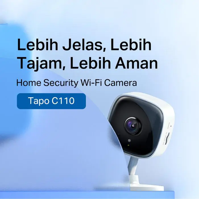 TP-Link | Tapo C110 | 2K WiFi Camera | IP CCTV | Indoor |  Night Vision | AI Detection | Two Way Audio Kamera Wireless - Image 2