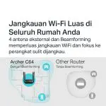 TP-Link Archer C64 | AC1200 WiFi 5 Router | Wireless | Dual Band | Gigabit | Easy Mesh - Image 5