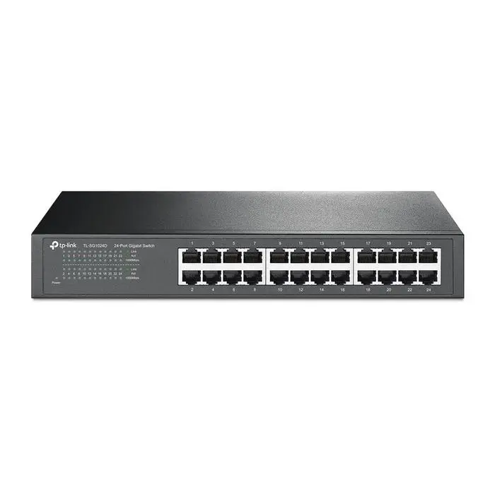 TP-Link TL-SG1024D Unmanaged Pure-Gigabit Switch 24-Port Gigabit Desktop / Rackmount Switch Kabel - Image 2