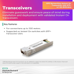 Aruba Instant On 10G SFP+ LC SR 300m MMF Transceiver R9D18A