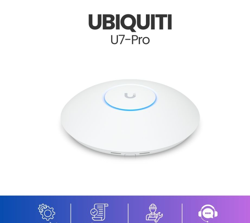 UBIQUITI Access Point U7-PRO Ceiling-mounted WiFi 7 AP 6 GHz support UBIQUITI Access Point U7-PRO Ceiling-mounted WiFi 7 AP 6 GHz support - Image 1