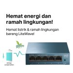 TP-Link LS105G | 5 Port Gigabit Ethernet Switch | RJ45 10/100/1000Mbps | Desktop Switch | Unmanaged - Image 5