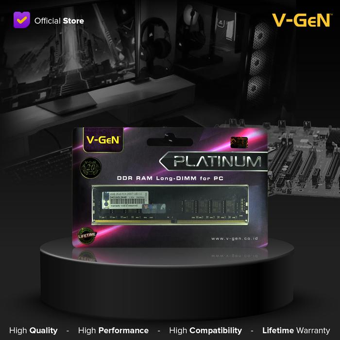 a3061a05-e097-4cf5-bf03-fe172309cfdd.jpg DDR4 16GB PC-19200/2400Mhz RAM PC/Komputer V-GeN Longdimm PLATINUM - Image 1