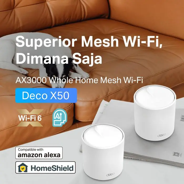 TP-LINK | Deco X50 | AX3000 Mesh WiFi 6 System | Garansi 1 Tahun | 1/2/3 Pack - Image 2