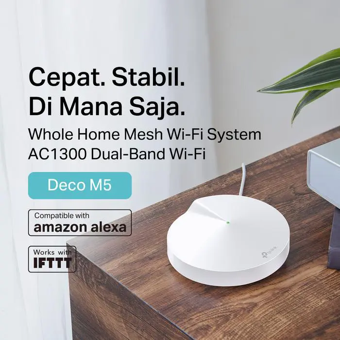 TP-Link Deco M5 | AC1300 Mesh WiFi System | Dual Band | Gigabit | Router | 1/2/3 Pack - Image 2