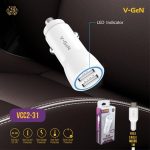 V-GeN Car Charger Fast Charging VCC2-31 USB 2 Port 3.1A VGEN - Image 2