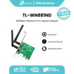 TP-LINK TL-WN881ND | 300Mbps WIFI Adapter N Card | PCI Express Adapter | WPS | Desktop PC Laptop
